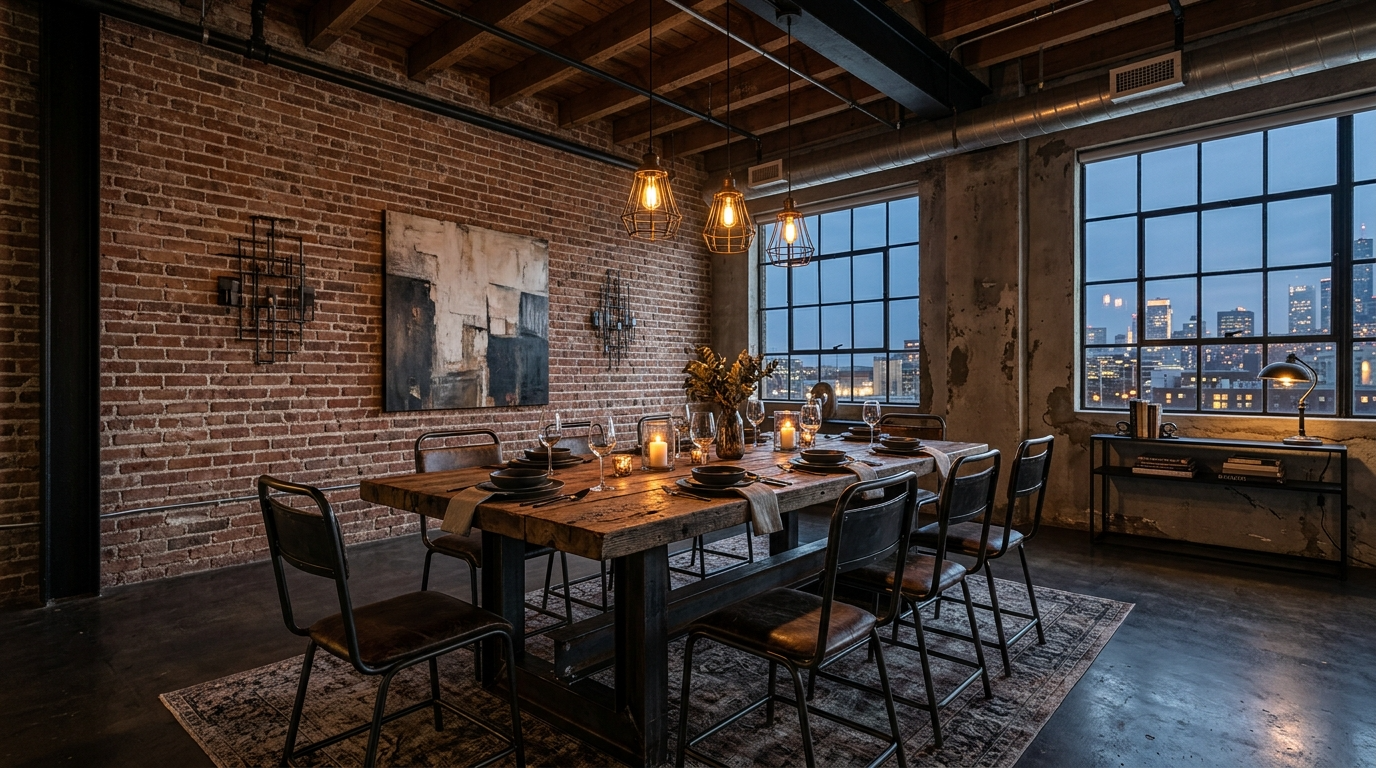 Balance modern lines with warm textures